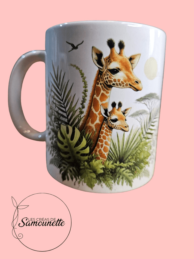 Tasse girafe savane 