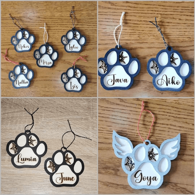Suspensions Noël animaux 