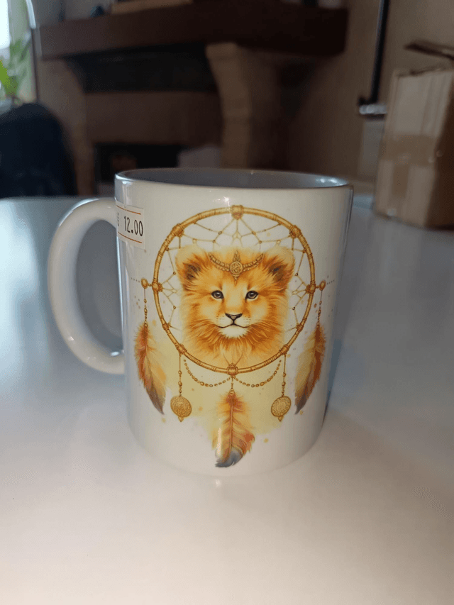 Tasse lion attrape rêves 